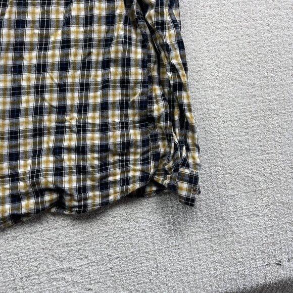 Only & Sons Slim-Fit Men's Plaid Shirt Yellow / Black Sz L Lumberjack Outdoor - Picture 15 of 16